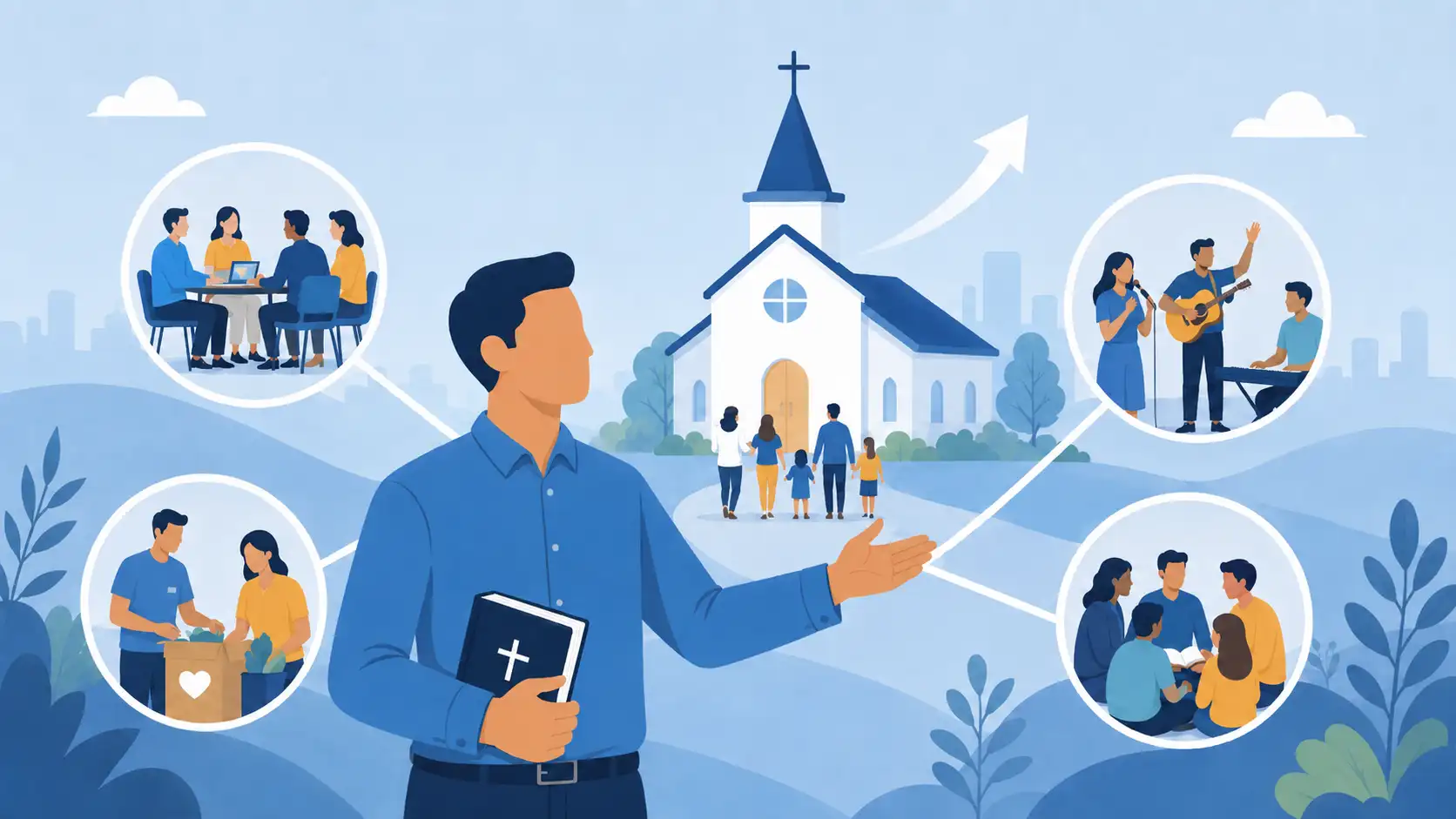 como crescer igreja dos 100 aos 200 membros